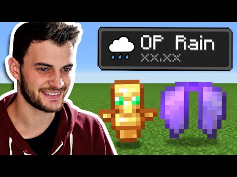 Minecraft, But It Rains OP Items