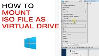 🔴 Mount an ISO file or CD/DVD Image File as a Virtual Drive