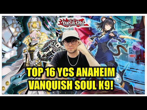 INSANE! TOP 16 VANQUISH SOUL K9 FT. ERKAM YILMAZ! YCS ANAHEIM 2025 Yu-Gi-Oh!