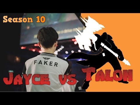Faker - Jayce vs Talon Mid - Patch 10.1 LoL Season 10 KR Ranked | League of Legends Replays