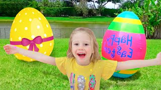 Nastya and Dad celebrate Easter Day in style - Easter Day Challenge for kids