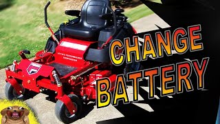HOW TO REMOVE A ZERO TURN MOWER BATTERY *EASILY*