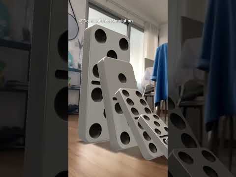 Domino Effect simulation V1 - watch till the end!