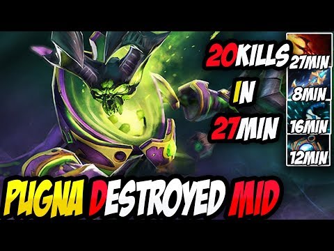 Dota 2 [Pugna] How to Completely Destroyed Mid With 20Kills By James|Top Divine Rank Pro | Full Game