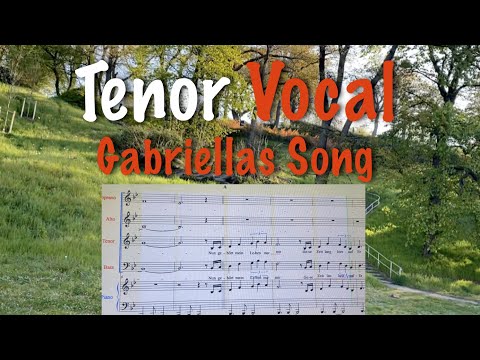 Gabriellas Lied, Tenor Vocal Line With Alto In The Background Easy To Follow Music Notation🎹🎼