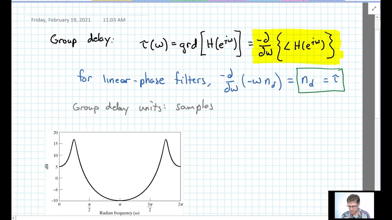 30 - Phase Response and Group Delay