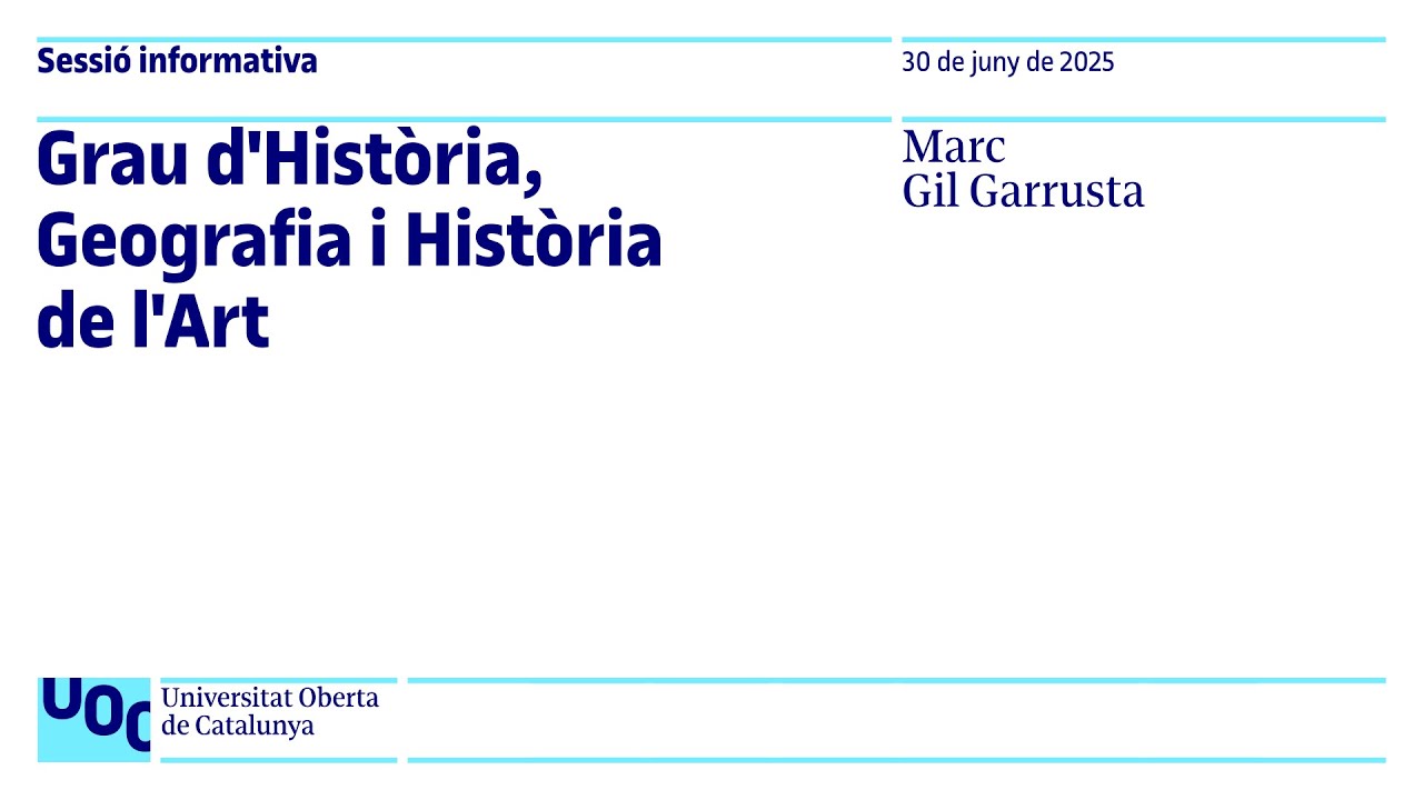 Sessió informativa del grau video link