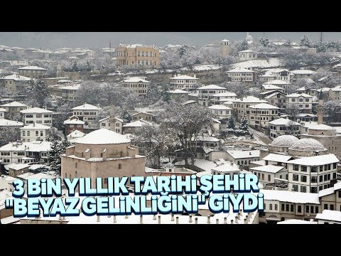 Beyaz Gelinliğini Giyen Safranbolu Güzelliğiyle Hayran Bıraktı