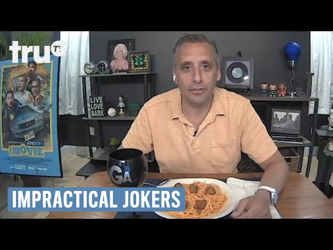 Impractical Jokers: Dinner Party - Spaghetti and Busting Balls (Clip) | truTV