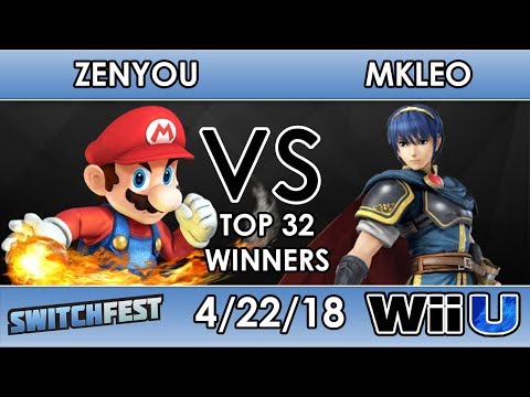 Switchfest - EM | Zenyou (Mario) VS Echo Fox MVG | MKLeo (Marth) - Smash 4 - Top 32 Winners Side