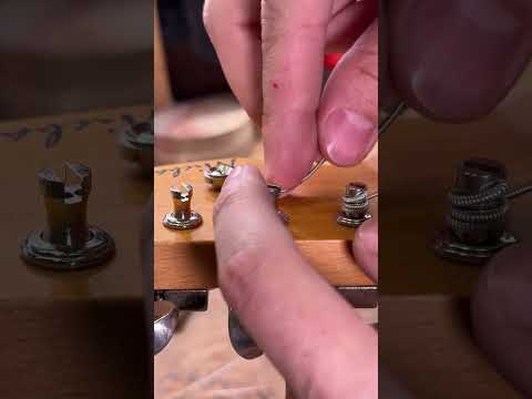 Guitar stringing 101: wound strings on split-post tuners
