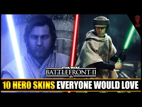 10 Hero Skins Everyone Would Love! Star Wars Battlefront 2
