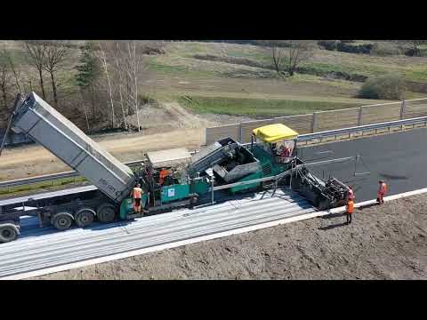 S1 Mysłowice - Bielsko-Biała, układnie asfaltu