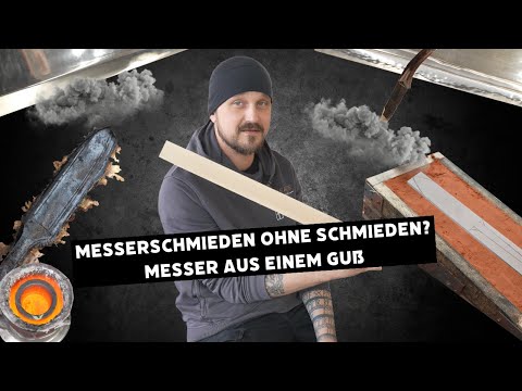 Knife making WITHOUT forging - We cast a knife from bronze