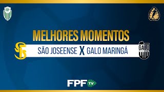 MELHORES MOMENTOS | SÃO JOSEENSE 2X0 GALO MARINGÁ | PARANAENSE 2026 | RODADA 1