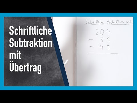 Schriftliche Subtraktion mit Übertrag | www.gut-erklärt.de