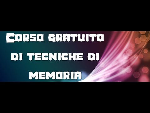 Corso di tecniche di memoria: segui le regole