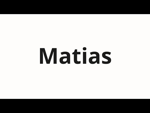 How to pronounce Matias | Матиас (Matthias in Russian)