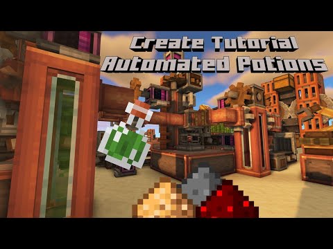 Create .3 Tutorial Episode 8: Automated potions, Gunpowder, Redstone and Glowstone!