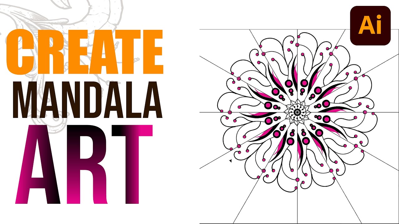 Mandala Art in Adobe Illustrator | Easy Step-by-Step Tutorial #illustrator  #graphic #tutorial