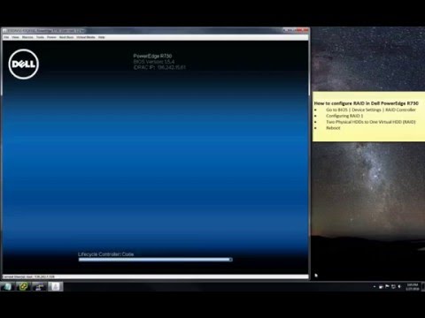 How to configure RAID1 in Dell PowerEdge R730