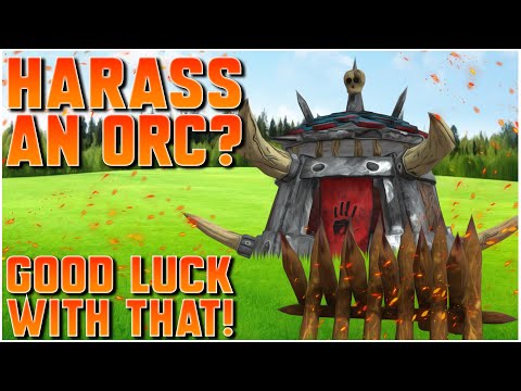 How Harassable Is an ORC BASE?! | WC3 | Grubby