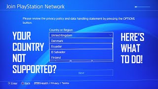 How to Purchase from the PlayStation Store When Your Country is Not Supported?