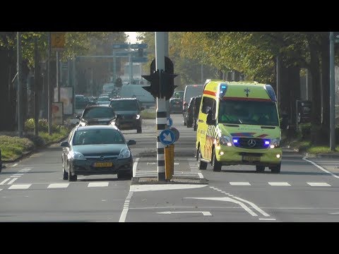 A1, C Miesen Ambulance 13-114 Amsterdam [Post West] naar melding in Amsterdam