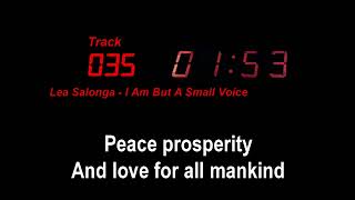 T035 - LEA SALONGA - I AM BUT A SMALL VOICE