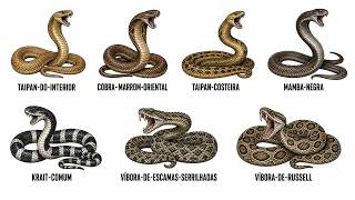 7 Cobras Mais Perigosas do Mundo Explicadas em 12 Minutos !