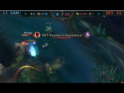 SKT Peanut going 14/0/1 in 12 minutes at MSI Group Stage vs GAM