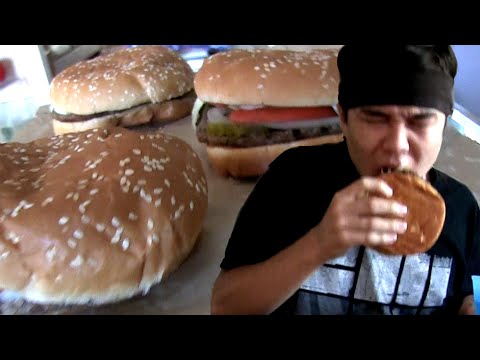 4 Whoppers Eaten in 60 Seconds