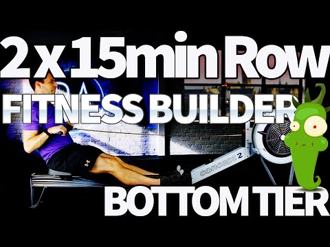 Indoor Rowing Workout - 15mins x 2 - Fitness Building Calorie Burning Row