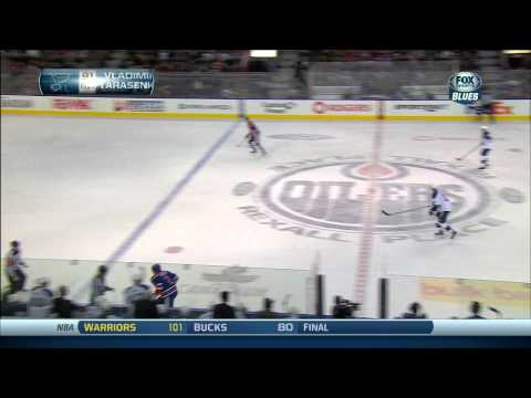 Vladimir Tarasenko silky wrist shot goal 4-2 St. Louis Blues vs Edmonton Oilers 1/7/14 NHL Hockey