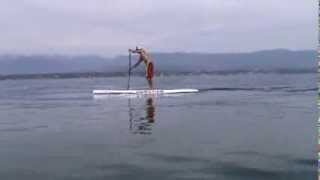 preview picture of video 'Stand Up Paddle en Suisse sur la 12'6 Nidecker'