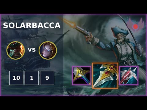 [ solarbacca ] Gangplank MID vs Orianna | NA GRANDMASTER | LOL Season 2022