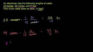 Adding different units of length