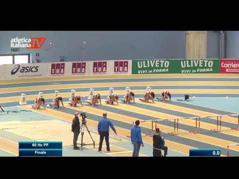 60 metri ostacoli promesse  donne finale  Campionati italiani juniores e promesse indoor 2022