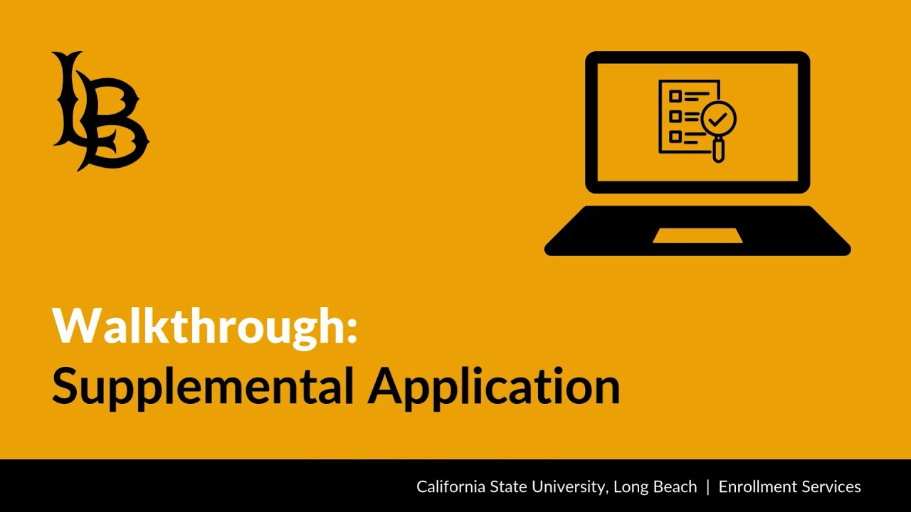 How to Complete the Supplemental Application