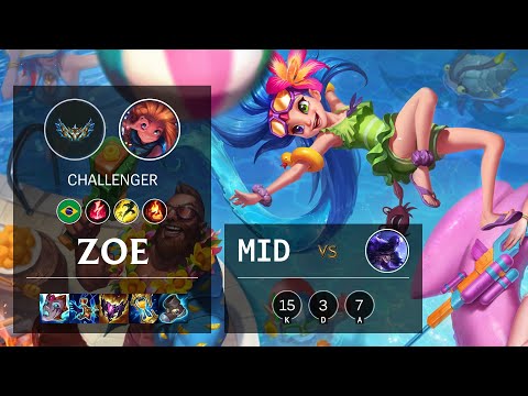 Zoe Mid vs Ryze - BR Challenger Patch 12.4