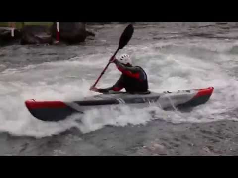 Kayak Itiwit X500 Stade Eaux Vives Pau / Itiwit X500 inflatable kayak in White waters