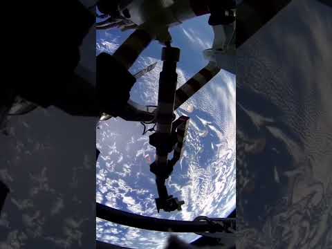 The ISS flies over Antarctica