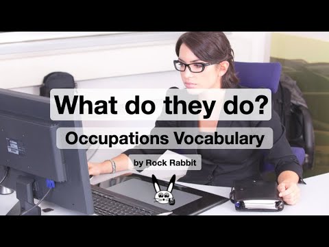 Jobs and Occupations Vocabulary and Sentences - What do they do?