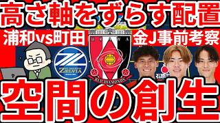 【田中達也浦和レッズ流5バック崩し│町田戦プレビュー】システム上相性不利は可変と視点ずらしで対策!!勝負の本質は高さではなくハイタワーズラシのライン間攻撃にあり！