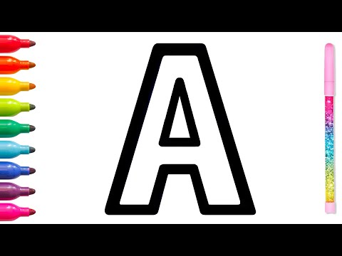 Learn A to Z Drawing and Coloring