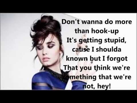 Demi Lovato - Something That We're Not (LYRIC VIDEO)