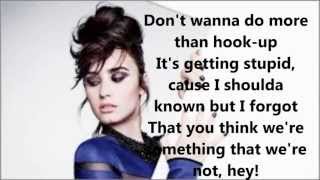 Demi Lovato - Something That We&#39;re Not (LYRIC VIDEO)