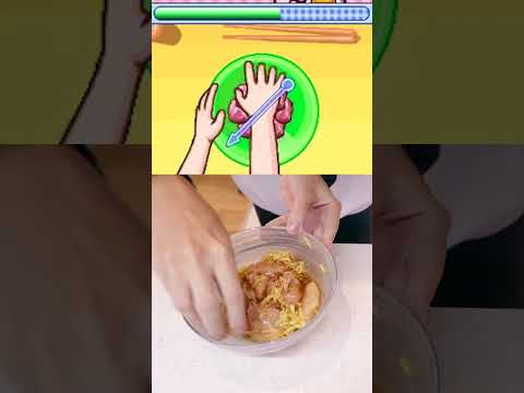 making the cooking mama chicken nugget recipe in real life #shorts