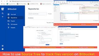 How to use Source Tree to track files version on Bitbucket