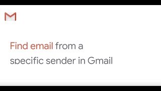 Find emails from specific senders in Gmail